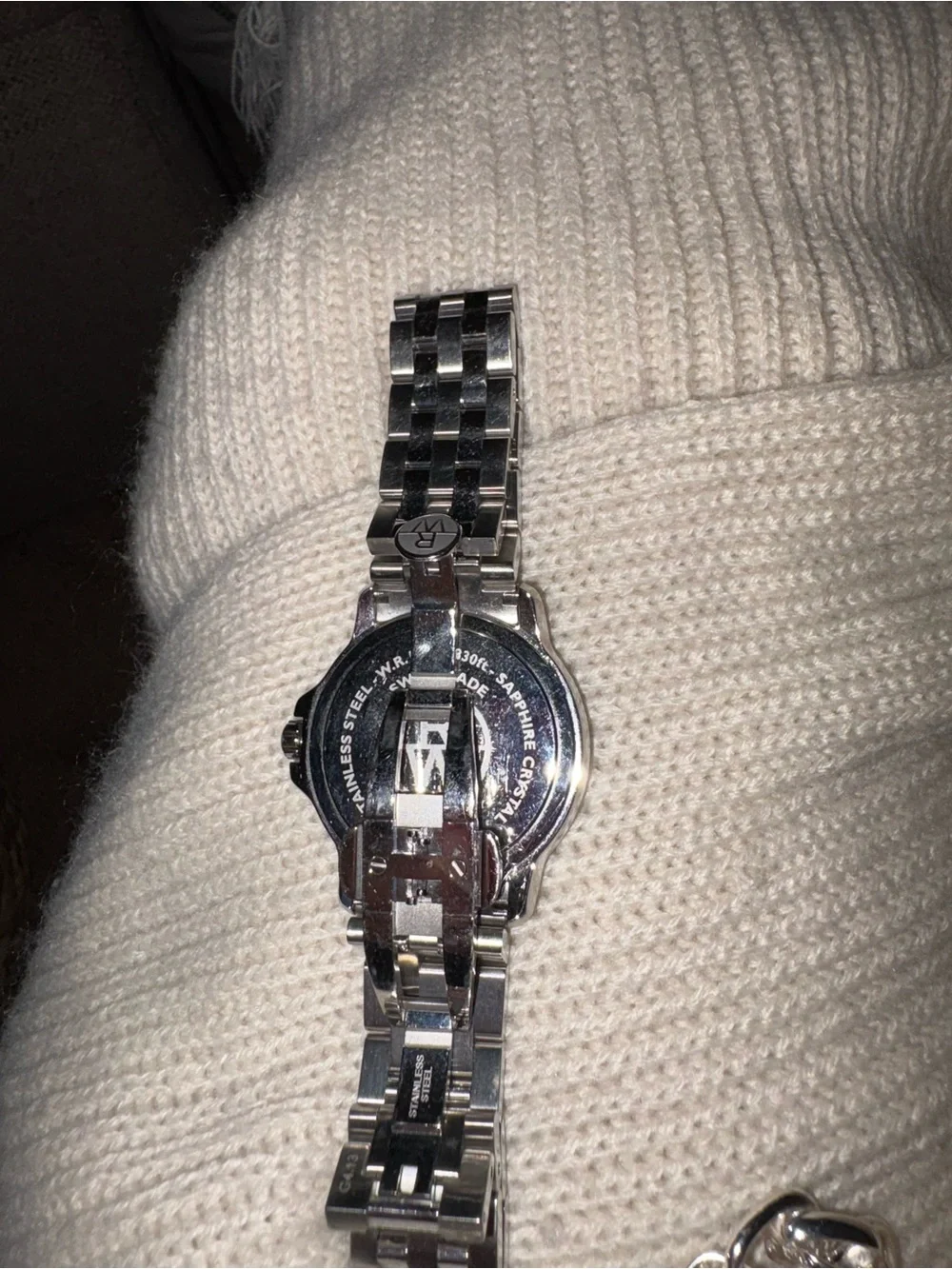 Raymond Weil Silver Steel Bracelet Black Dial Men's Watch